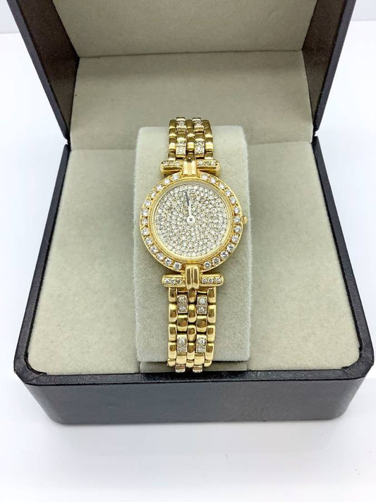 18k Gold Diamond Ladies Watch