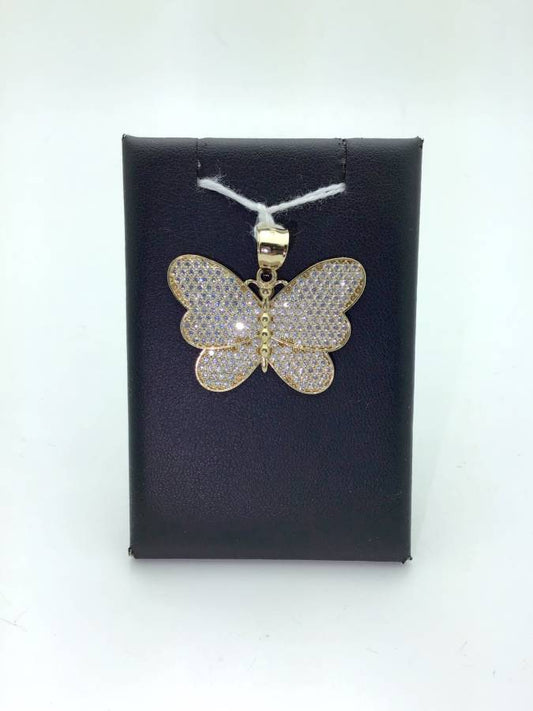 10k Butterfly Charm